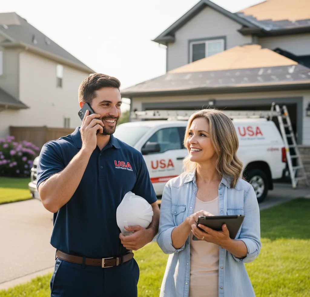 USA Roof Repair Experts customer support in Wellman